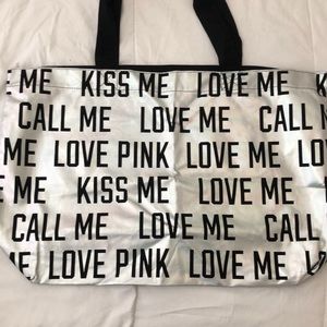 Holograph pink tote